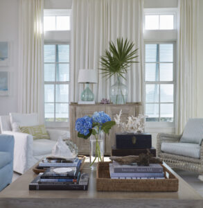 Double-hung windows seen from the interior of a home in white