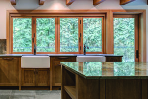 Kolbe wood kitchen windows